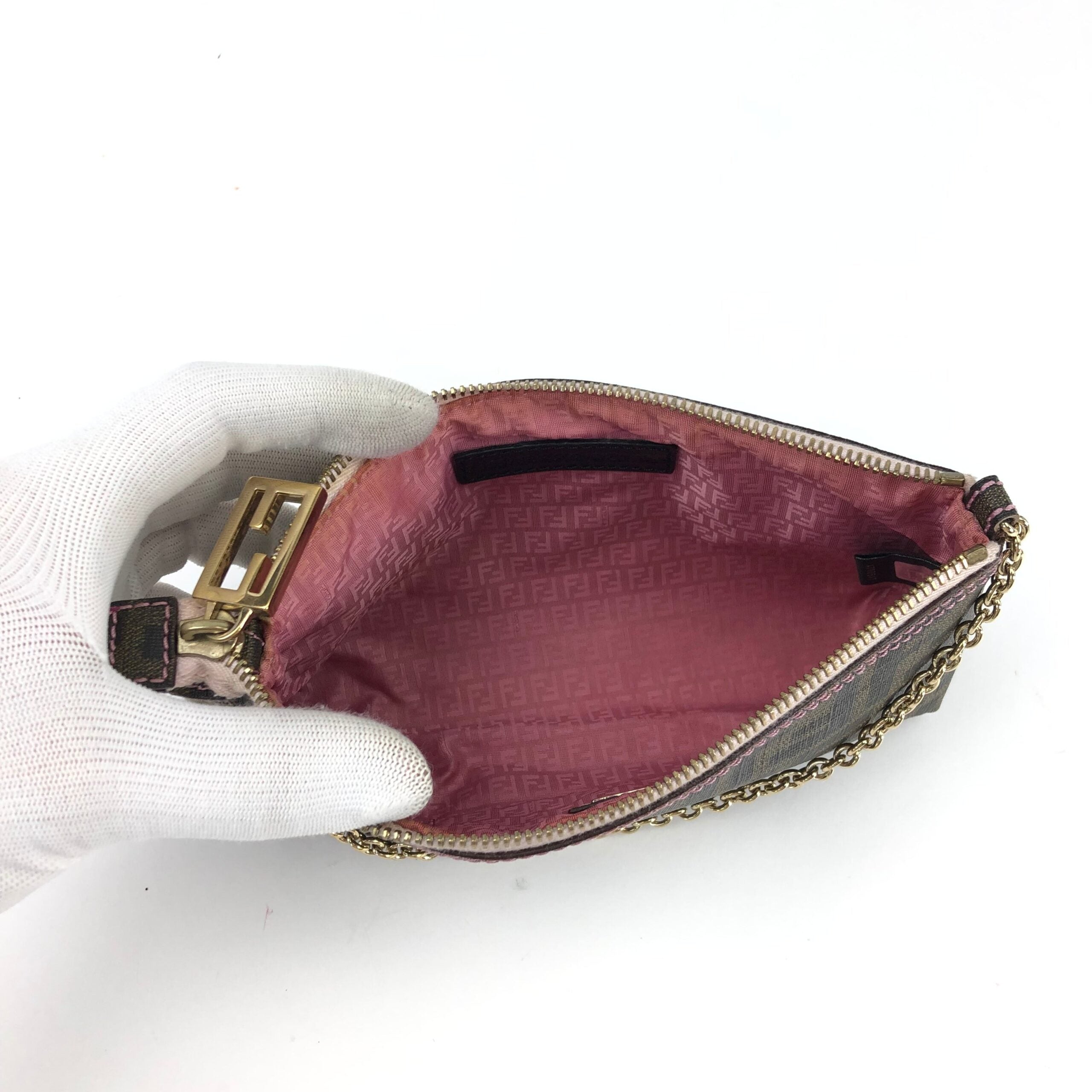 FENDI ZUCCA CHAIN BAG