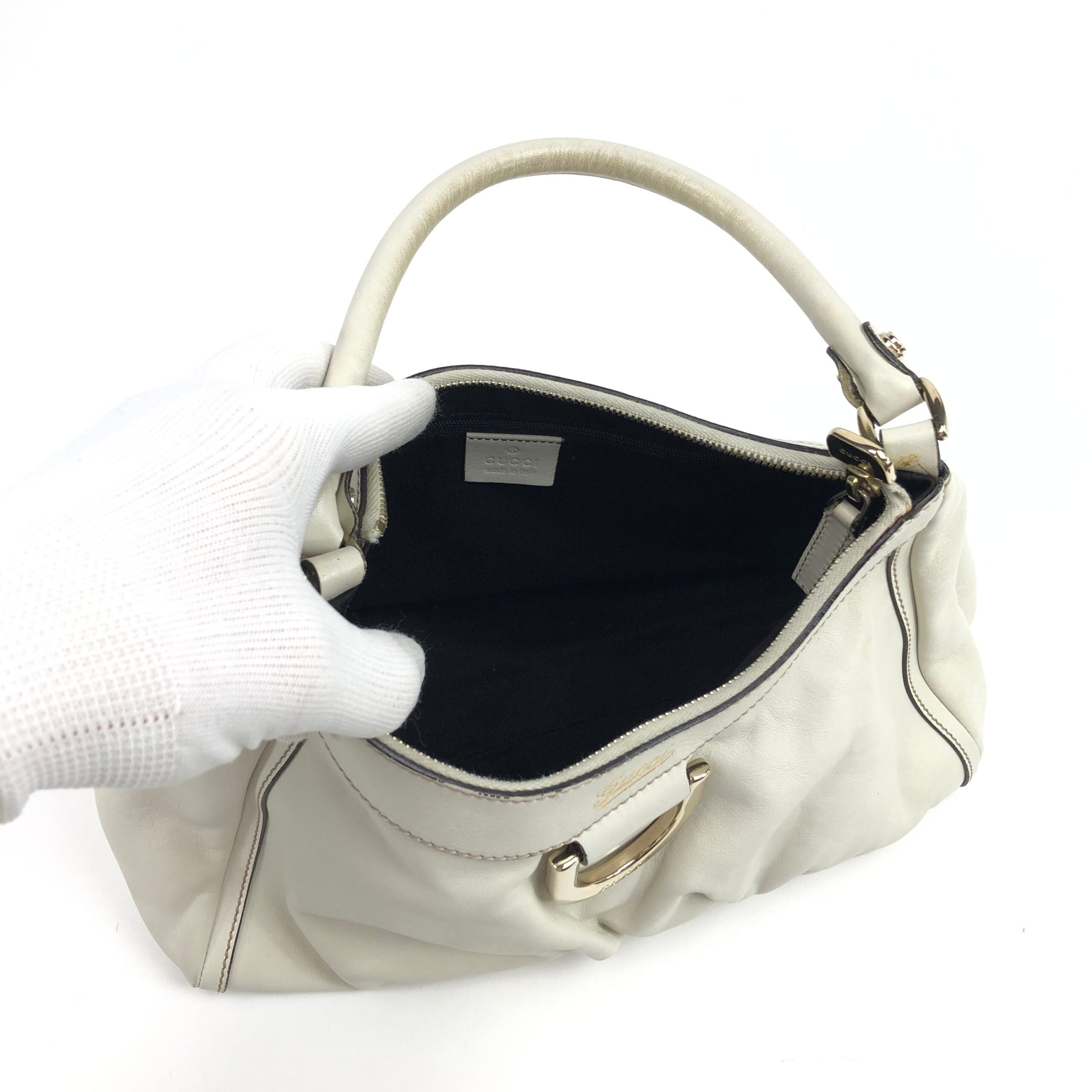 GUCCI ABBEY LEATHER SHOULDER BAG
