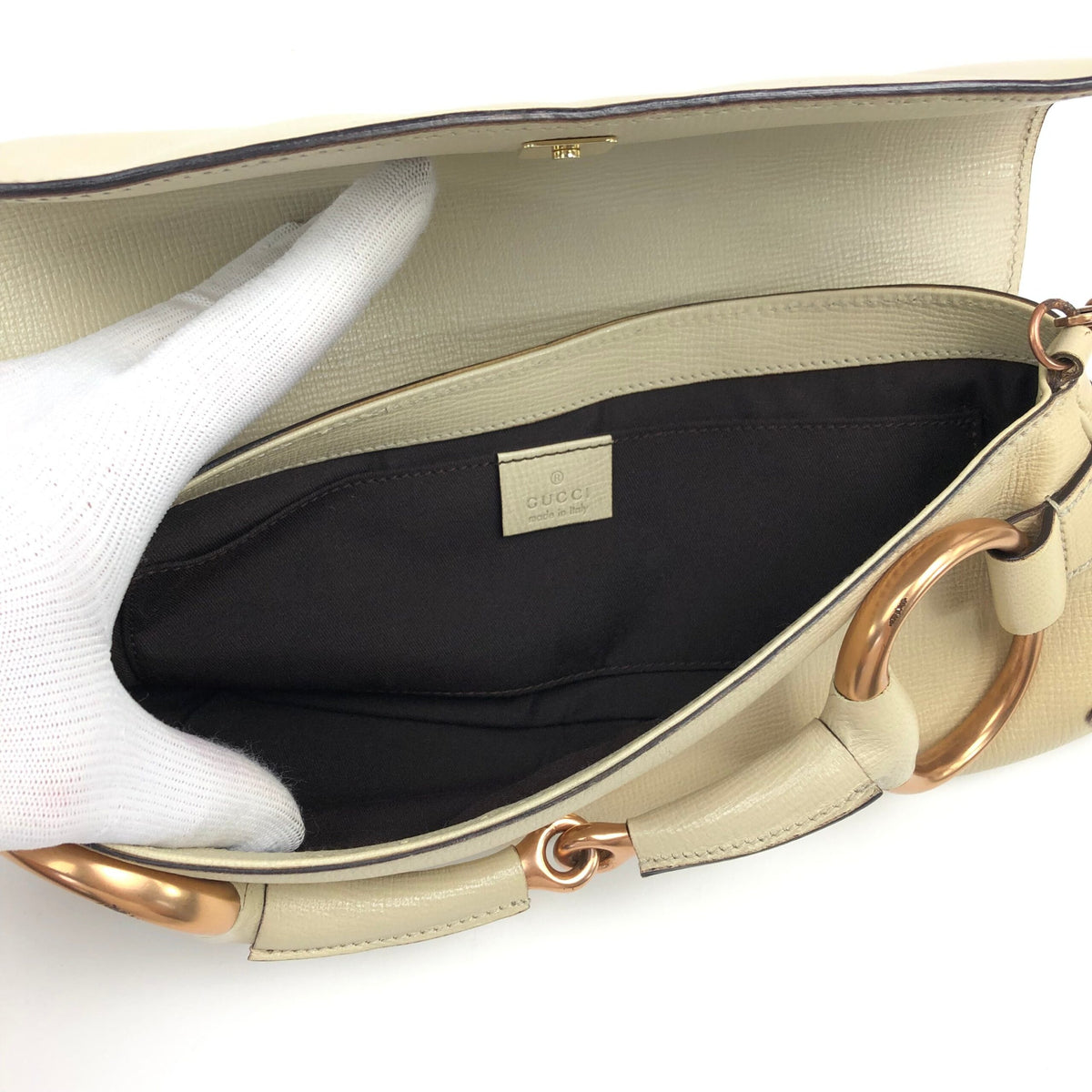GUCCI HORSEBIT TOM FORD CHAIN LEATHER SHOULDER BAG