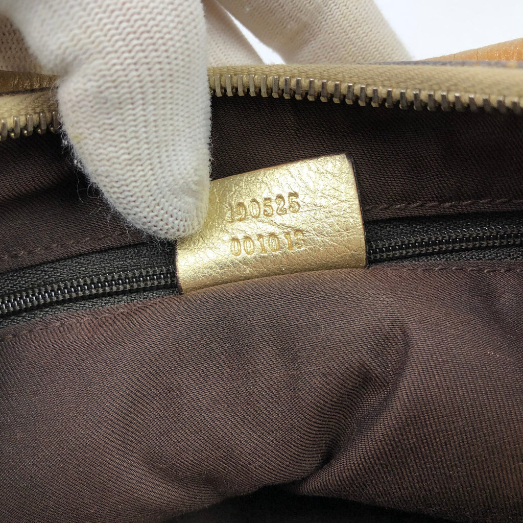 GUCCI ABBEY MONOGRAM SHOULDER BAG