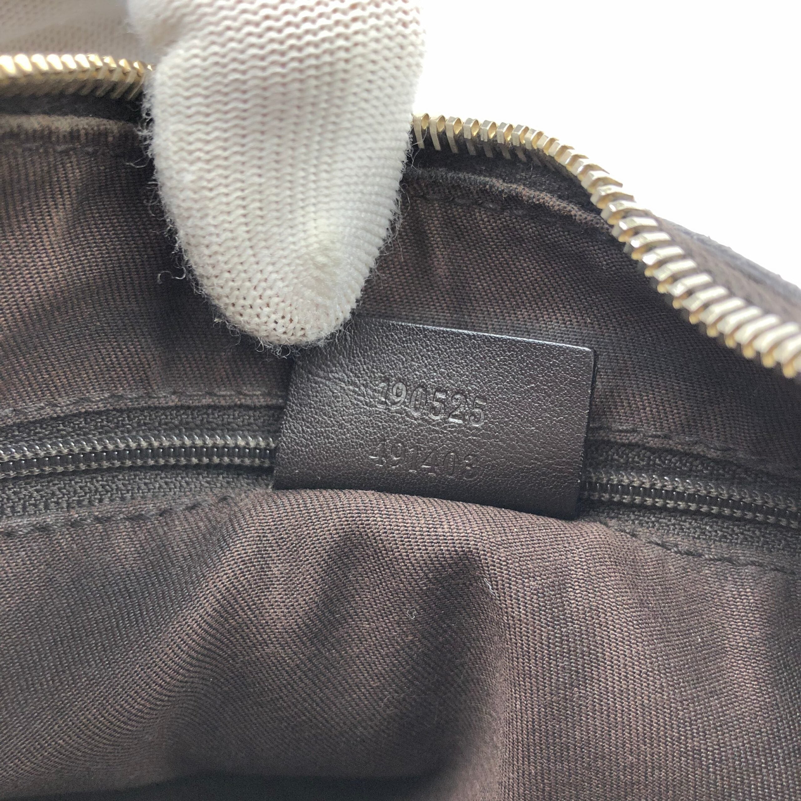 GUCCI ABBEY MONOGRAM SHOULDER BAG