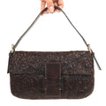 FENDI BEADED BAGUETTE SHOULDER BAG