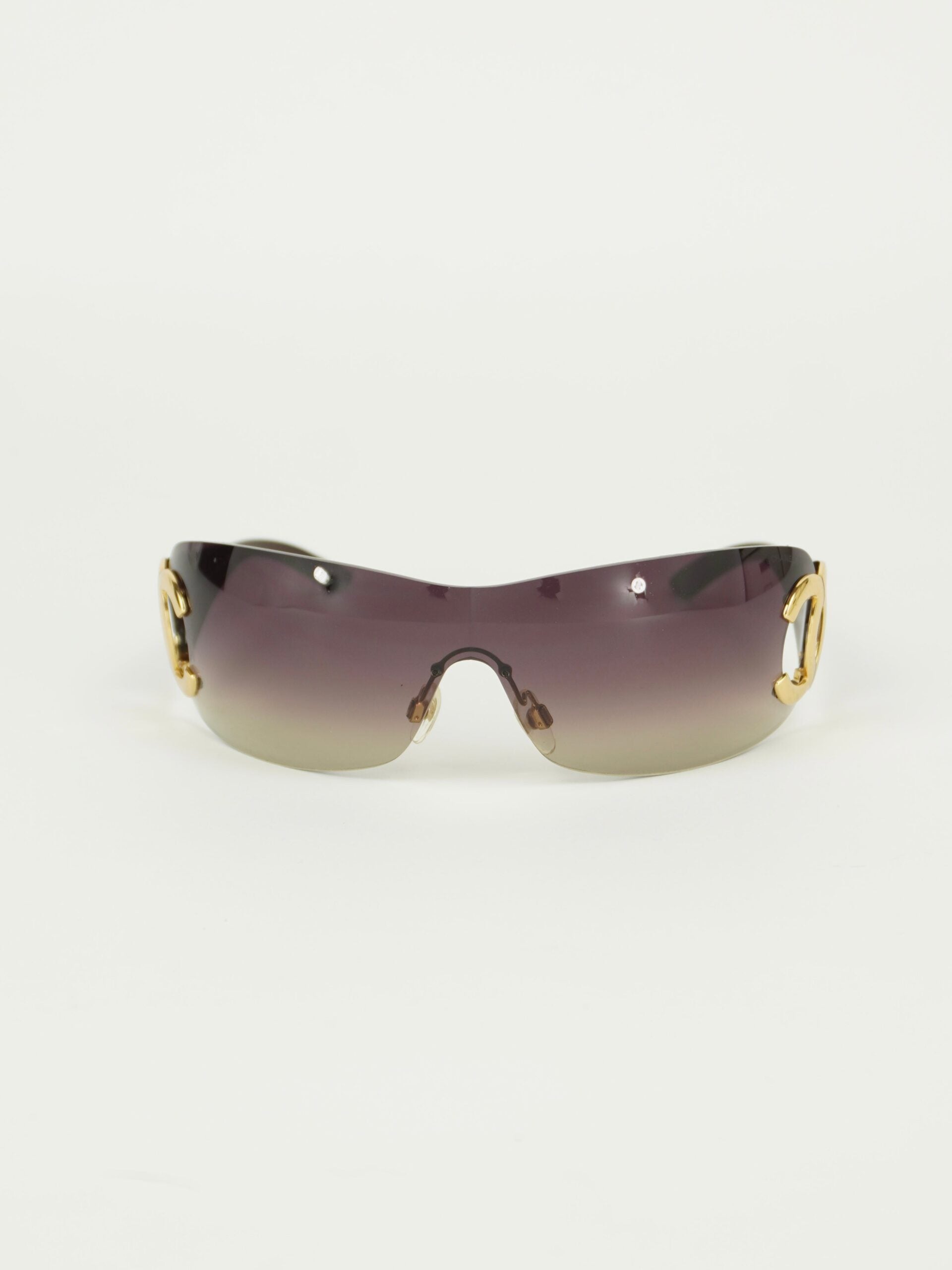CHANEL RIMLESS CC LOGO SUNGLASSES