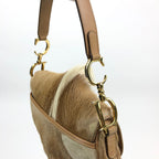 CHRISTIAN DIOR PONY HAIR MOHAWK SADDLE BAG