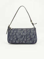 FENDI DENIM ZUCCA SHOULDER BAG