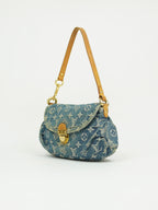 LOUIS VUITTON DENIM PLEATY BAG
