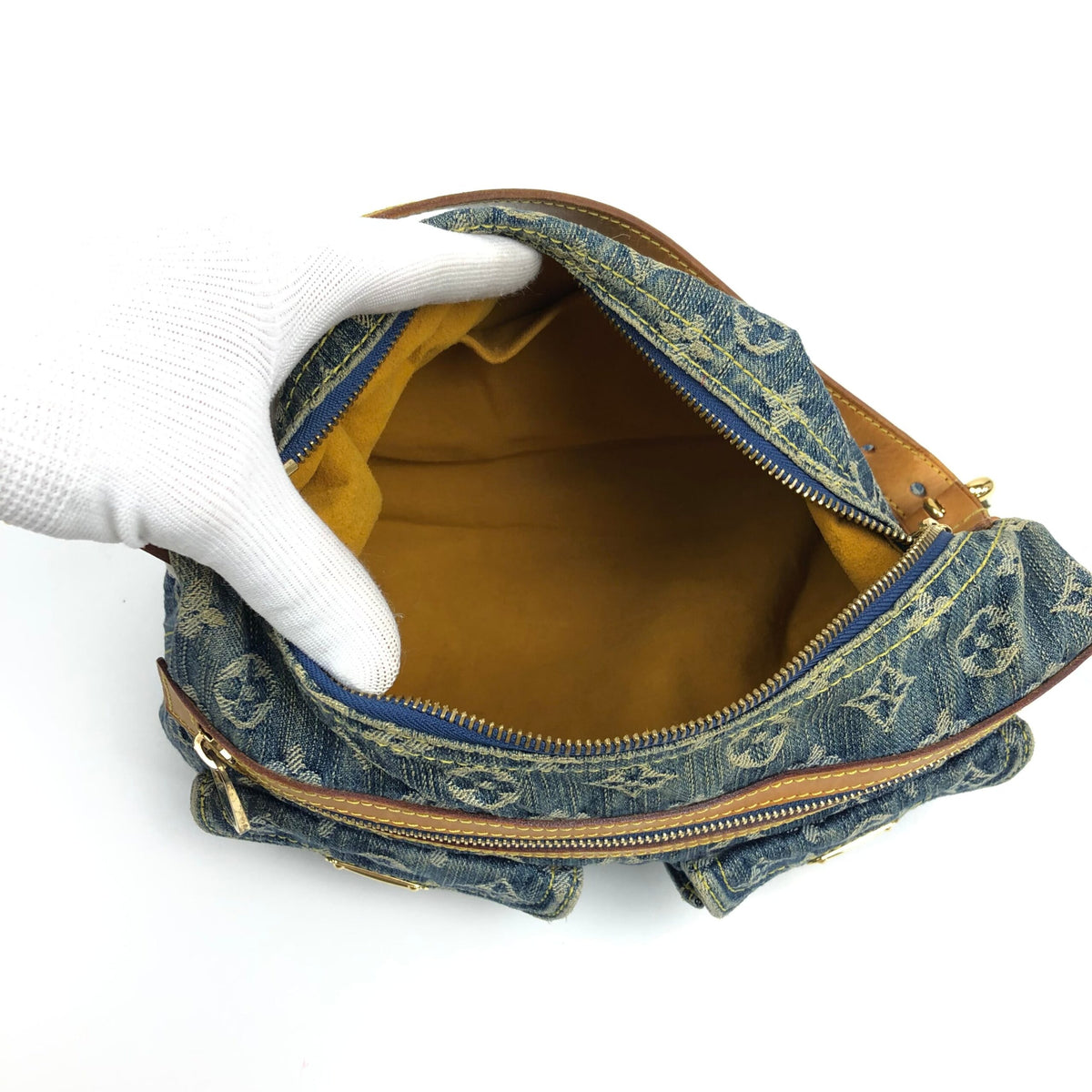 LOUIS VUITTON BAGGY PM DENIM SHOULDER BAG