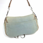 CHRISTIAN DIOR DENIM DOUBLE SADDLE BAG