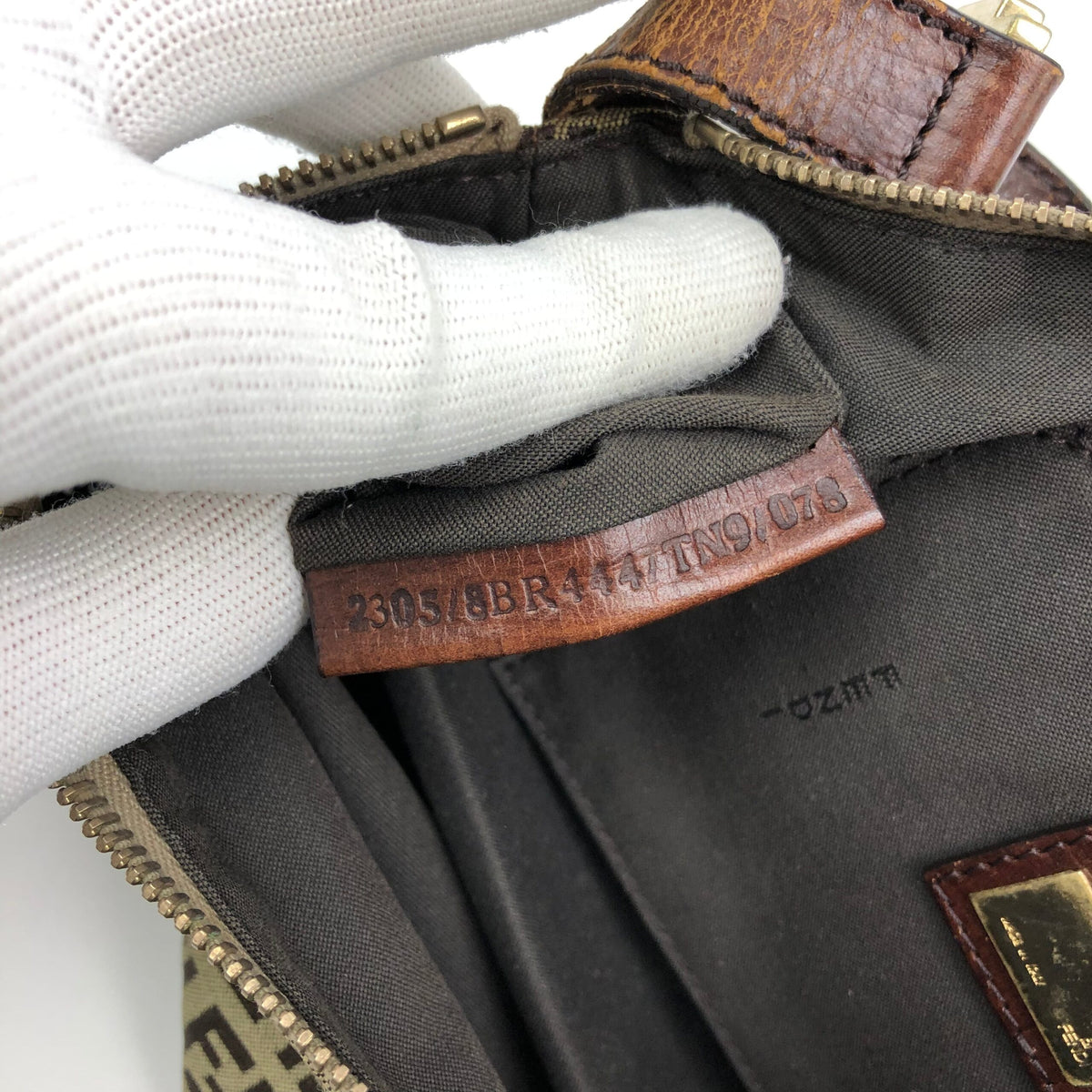 FENDI ZUCCA SHOULDER BAG