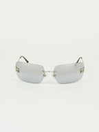 CHANEL RIMLESS RHINESTONE SUNGLASSES