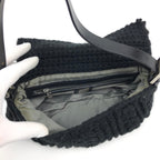 FENDI CASHMERE WOOL BAGUETTE SHOULDER BAG