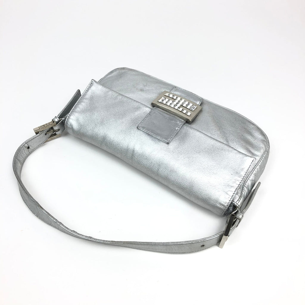 FENDI SILVER BAGUETTE BAG