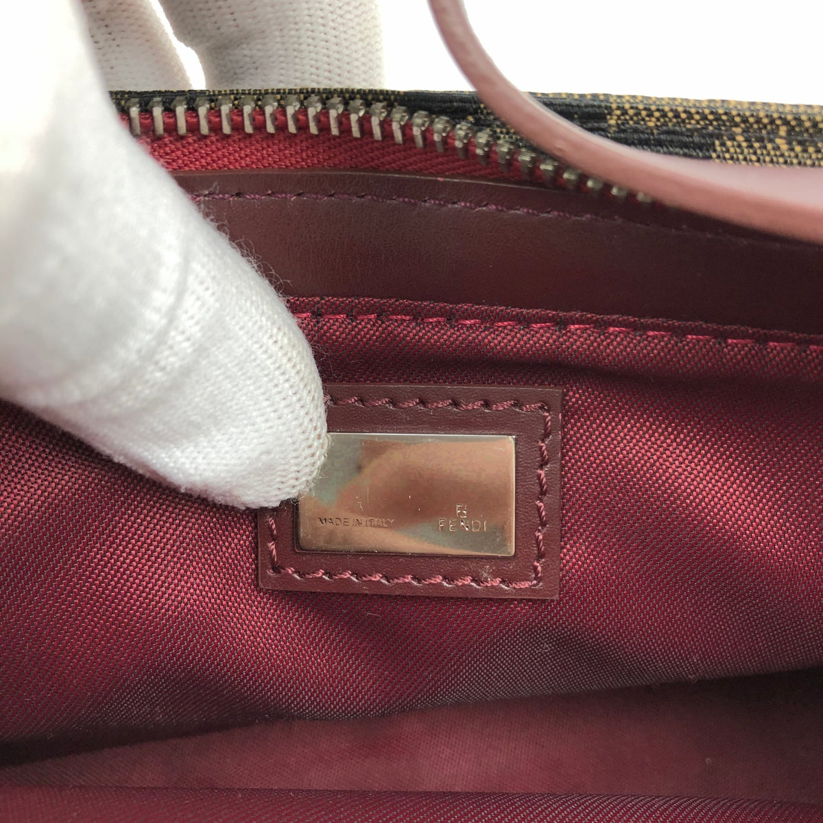 FENDI ZUCCA SHOULDER BAG
