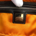 FENDI ZUCCA CASHMERE WOOL BAGUETTE SHOULDER BAG