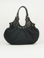 GUCCI MONOGRAM STUDDED PELHAM BAG
