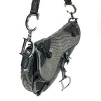 CHRISTIAN DIOR HOLLYWOOD PYTHON LEATHER SADDLE BAG