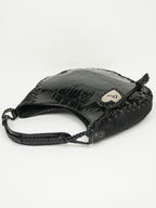 CHRISTIAN DIOR CROCODILE EMBOSSED CORSET HOBO