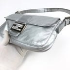 FENDI SILVER BAGUETTE BAG