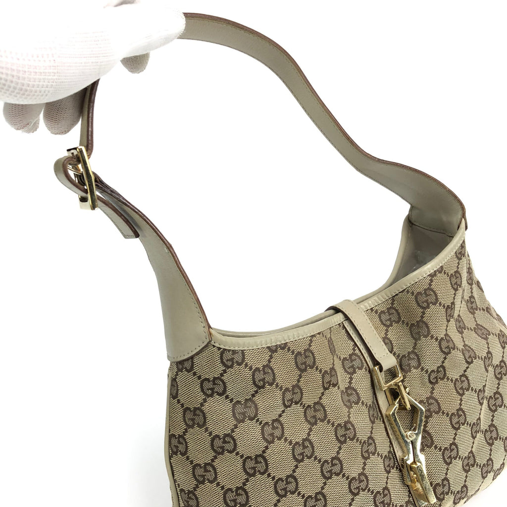 GUCCI MONOGRAM JACKIE SHOULDER BAG