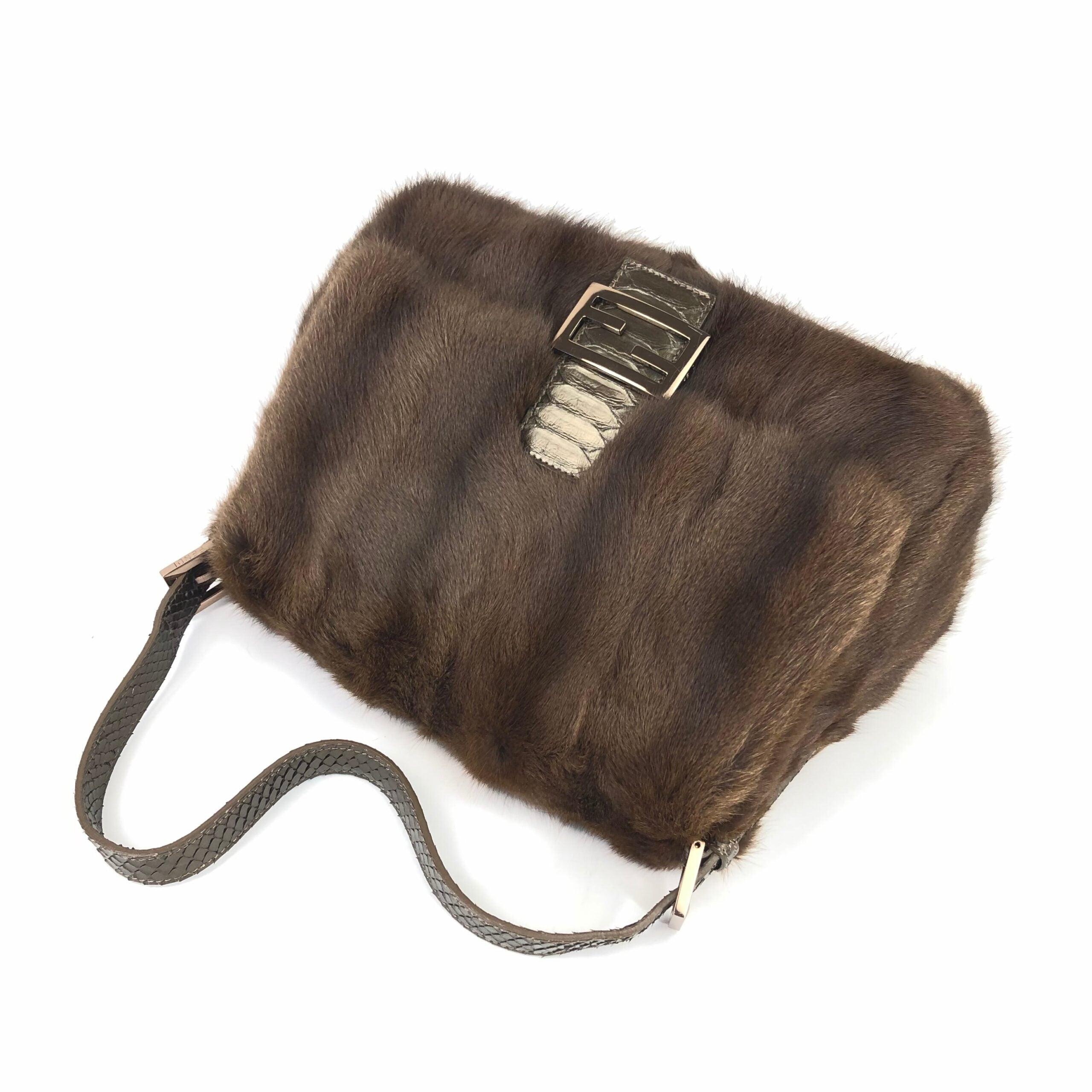 FENDI MINK FUR MAMA BAGUETTE BAG