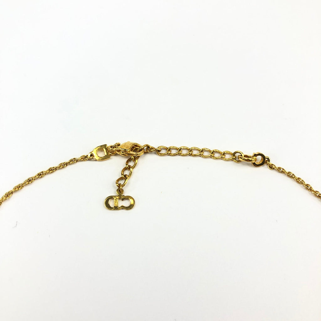 CHRISTIAN DIOR TAG NECKLACE