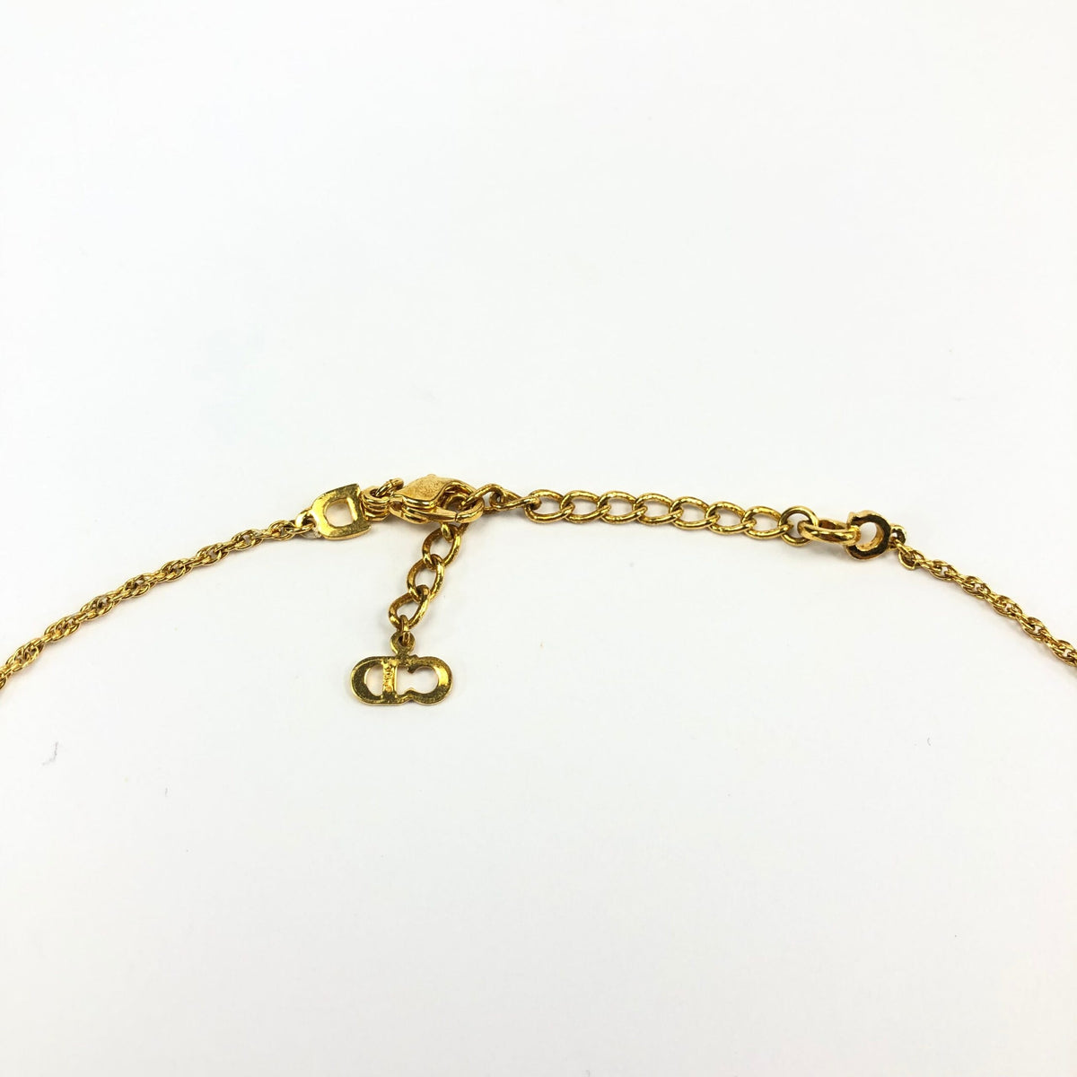 CHRISTIAN DIOR TAG NECKLACE