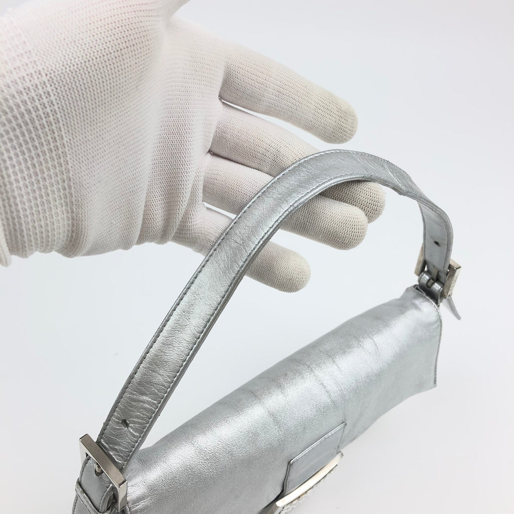 FENDI SILVER BAGUETTE BAG