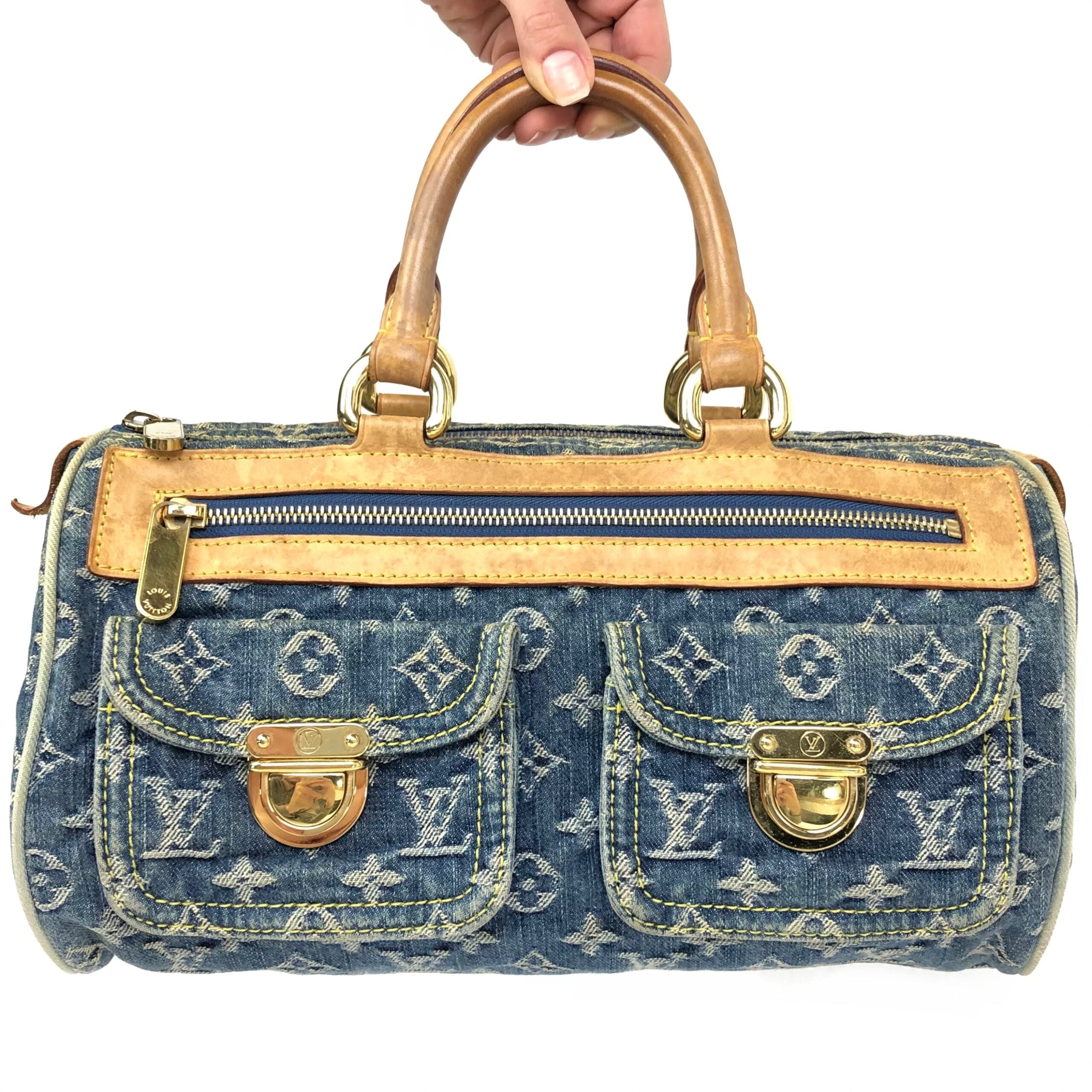 LOUIS VUITTON NEO SPEEDY DENIM BAG