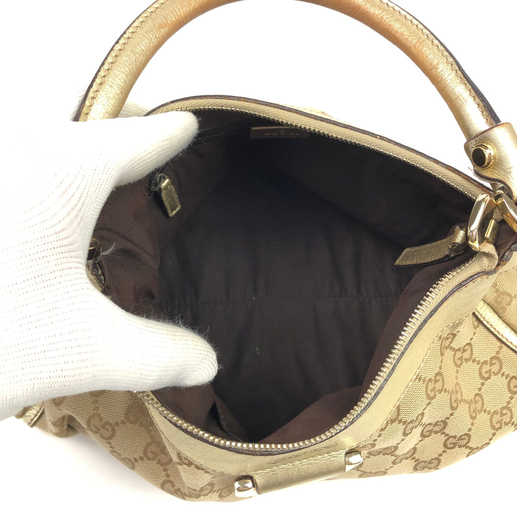 GUCCI ABBEY MONOGRAM SHOULDER BAG