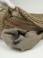 BOTTEGA VENETA SNAKESKIN INTRECCIATO HOBO SHOULDER BAG