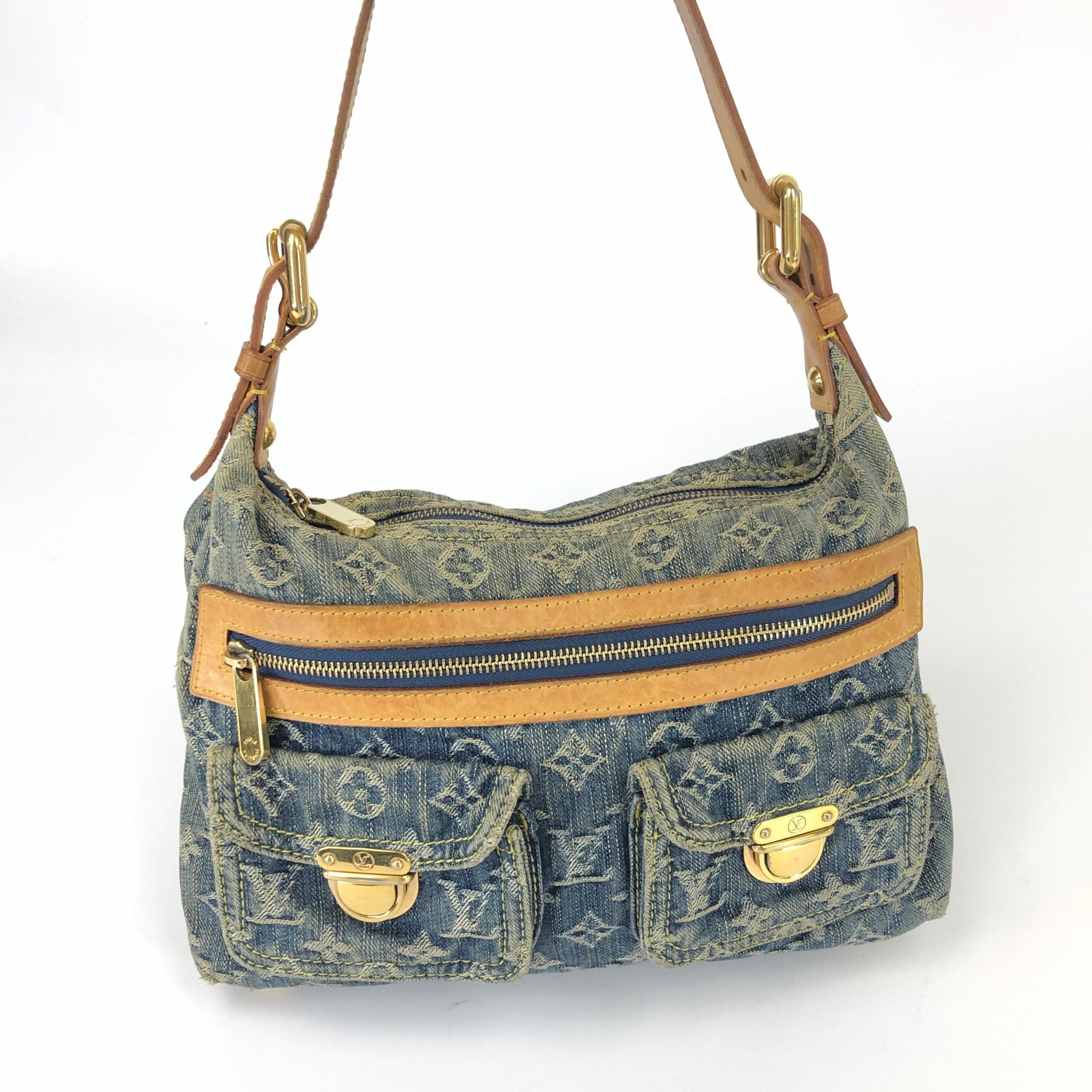 LOUIS VUITTON BAGGY PM DENIM SHOULDER BAG