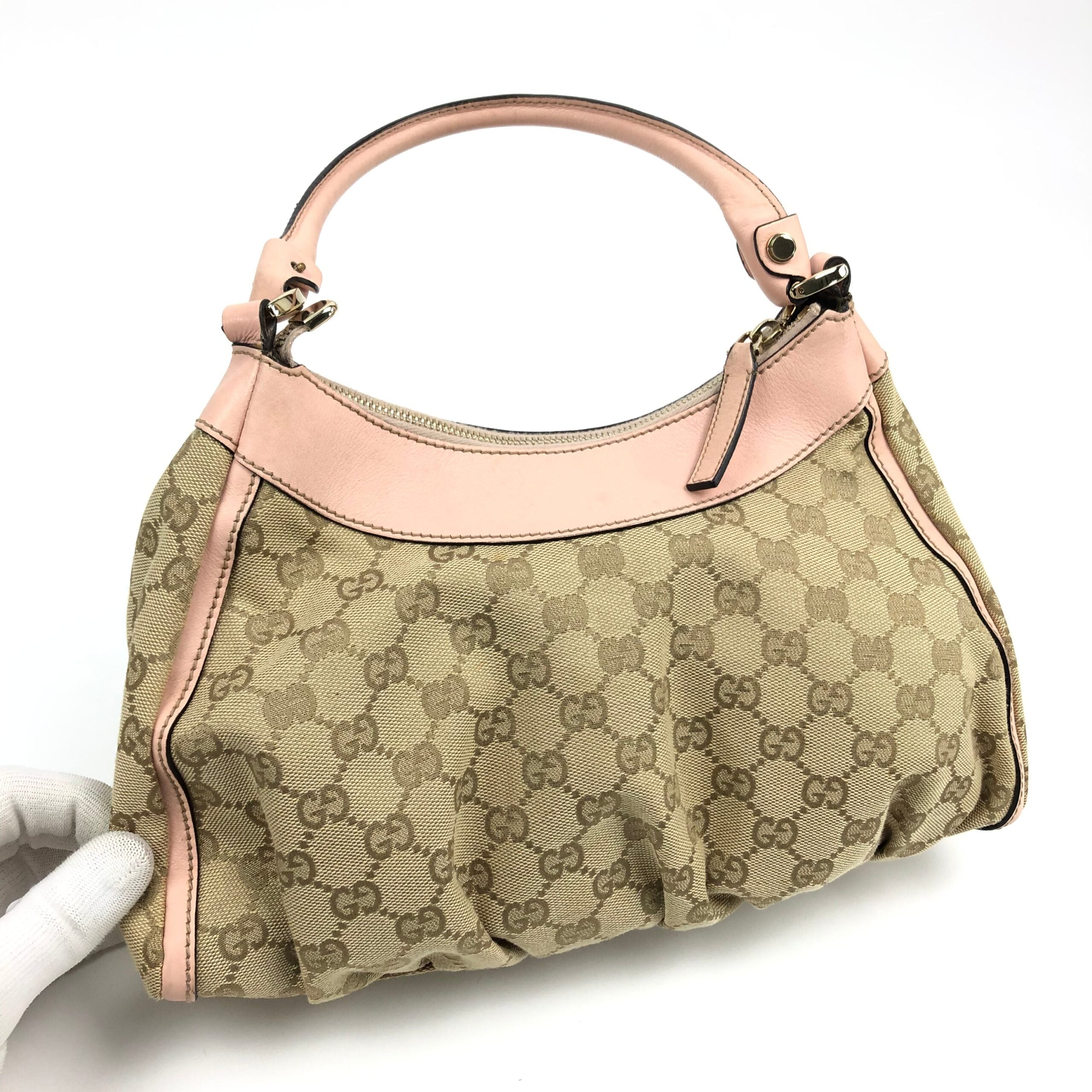 GUCCI ABBEY MONOGRAM SHOULDER BAG