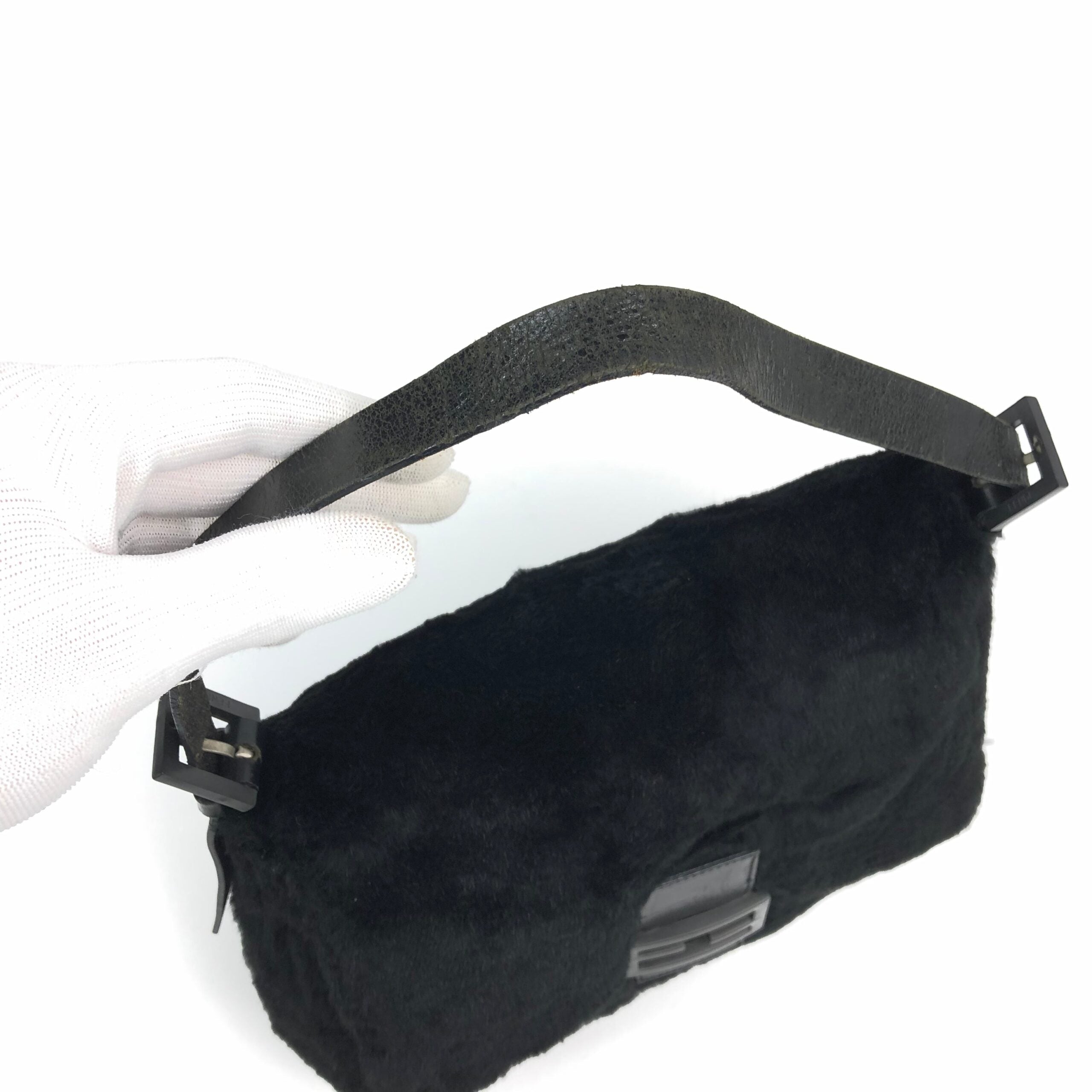 FENDI MINK FUR MAMA BAGUETTE SHOULDER BAG