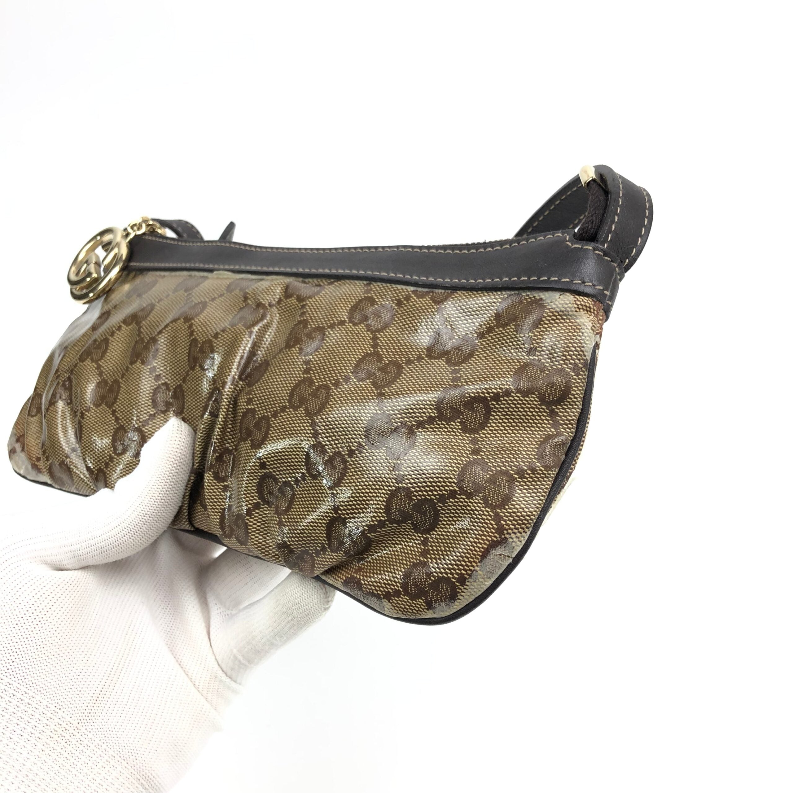 GUCCI MONOGRAM SHOULDER BAG