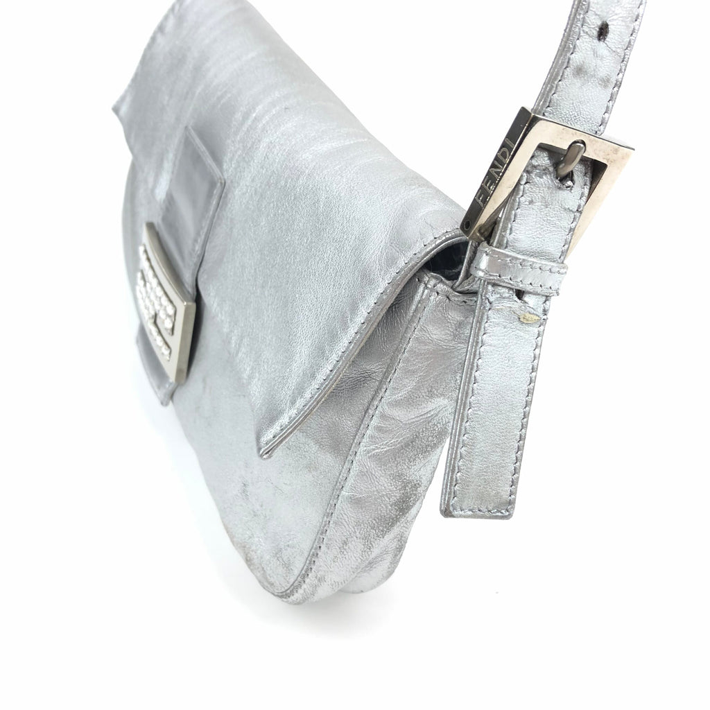 FENDI SILVER BAGUETTE BAG