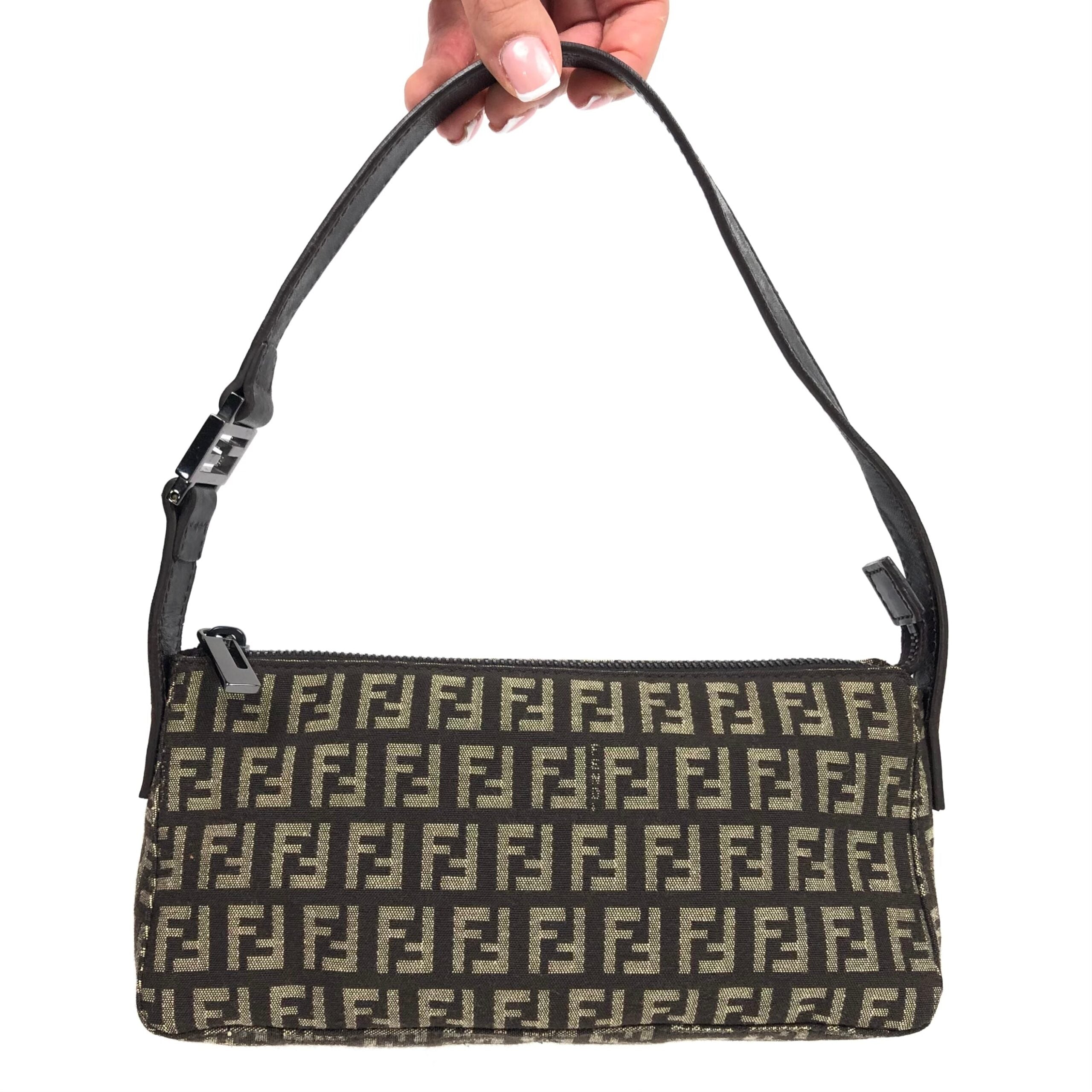 FENDI ZUCCA SHOULDER BAG