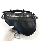 CHRISTIAN DIOR HOLLYWOOD PYTHON LEATHER SADDLE BAG