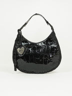 CHRISTIAN DIOR CROCODILE EMBOSSED CORSET HOBO