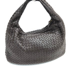 BOTTEGA VENETA BROWN INTRECCIATO SHOULDER BAG