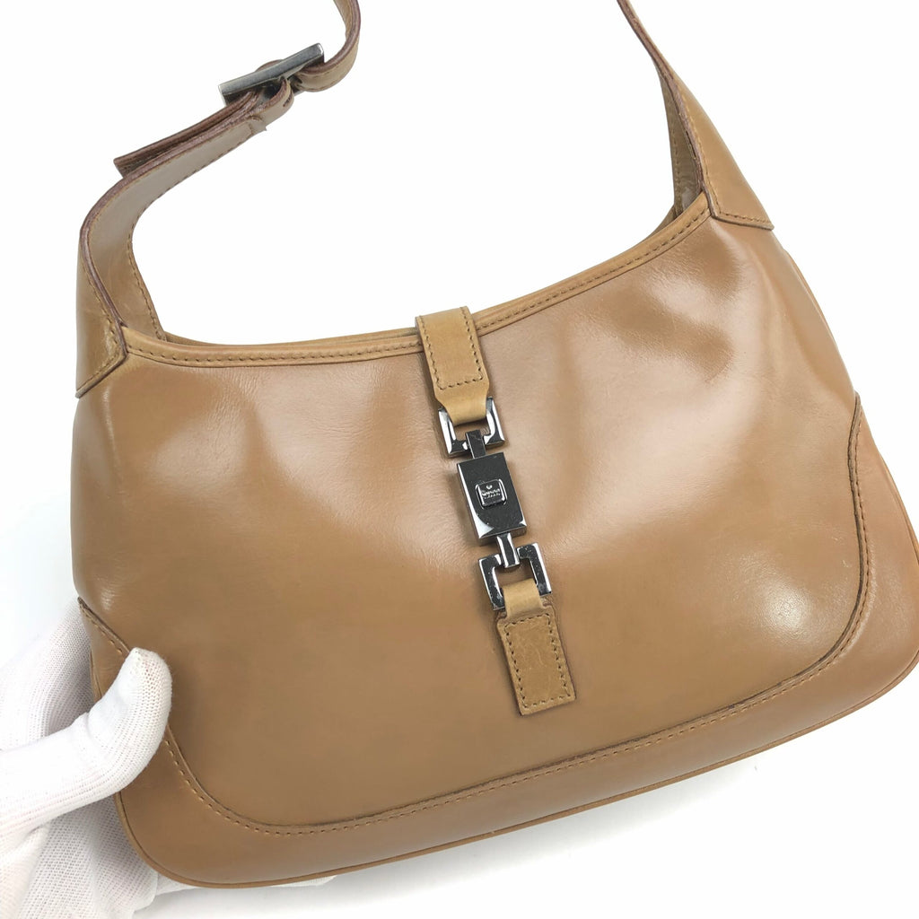 GUCCI JACKIE LEATHER SHOULDER BAG