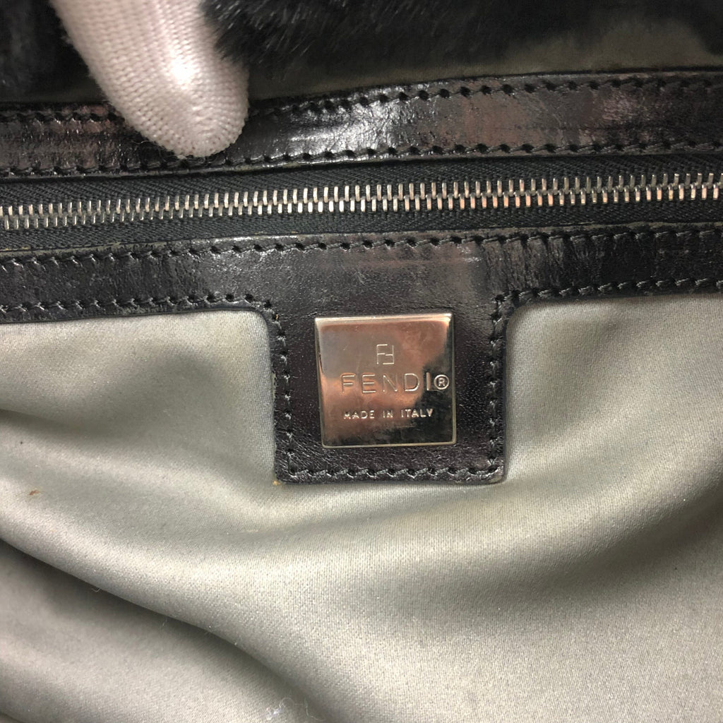 FENDI MINK FUR MAMA BAGUETTE SHOULDER BAG