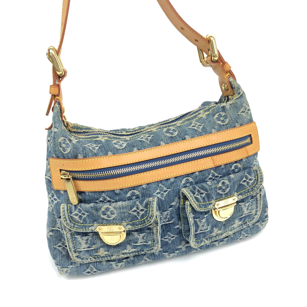 LOUIS VUITTON BAGGY PM DENIM SHOULDER BAG