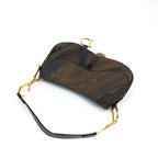 CHRISTIAN DIOR 2001 WATERCOLOUR DOUBLE SADDLE BAG
