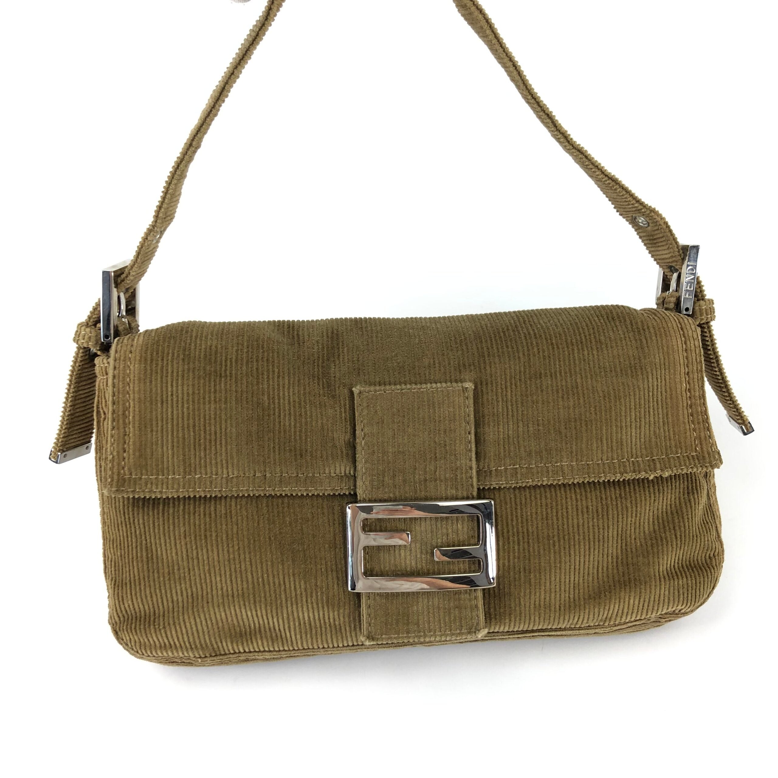 FENDI CORDUROY BAGUETTE BAG
