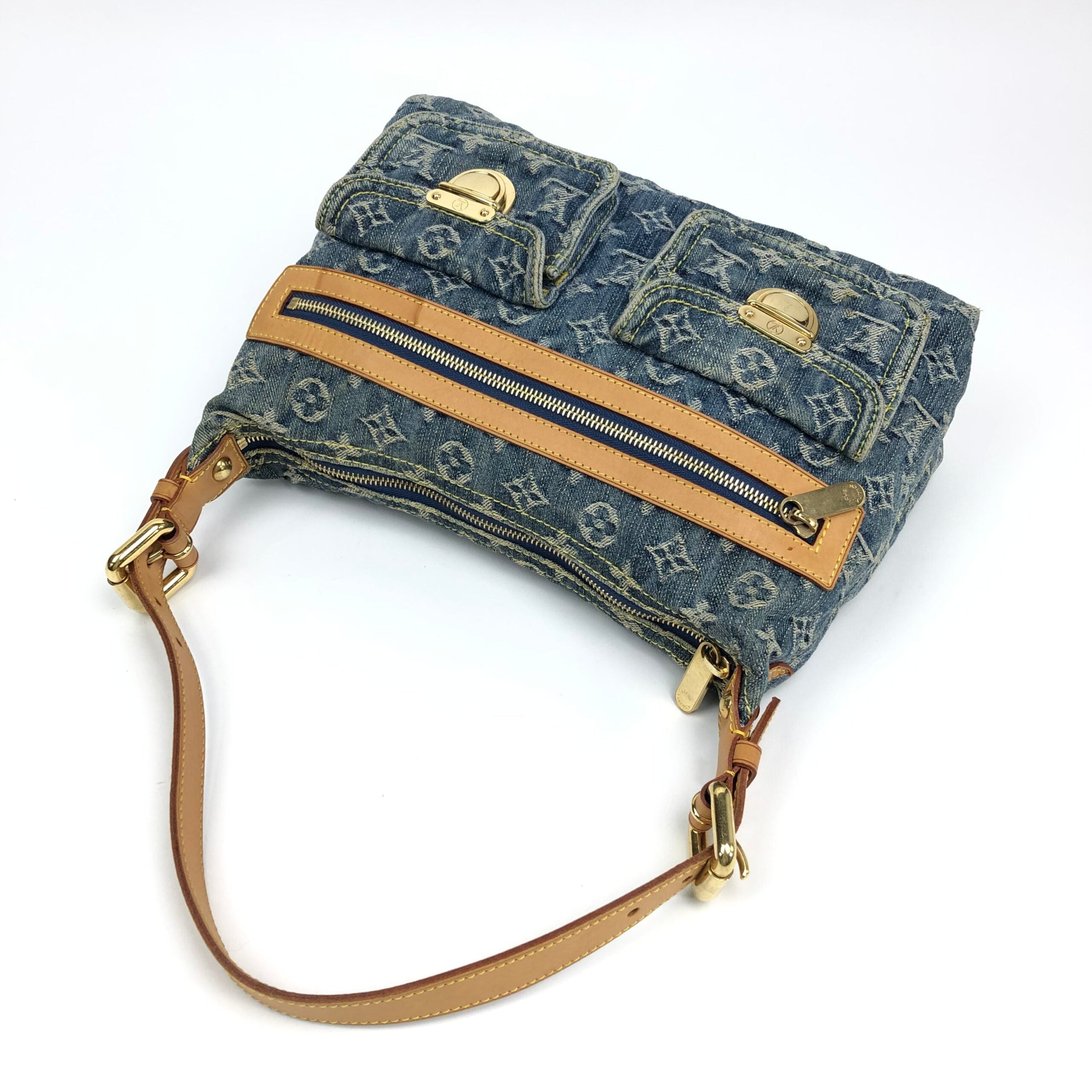 LOUIS VUITTON BAGGY PM DENIM SHOULDER BAG