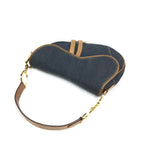 CHRISTIAN DIOR DENIM SADDLE BAG