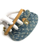 LOUIS VUITTON DENIM PLEATY SHOULDER BAG