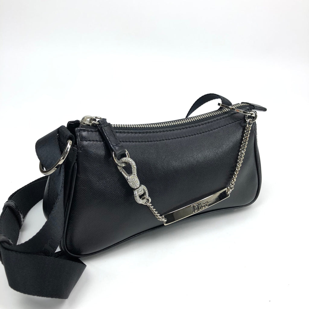 CHRISTIAN DIOR HARDCORE LEATHER SHOULDER BAG