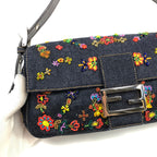 FENDI BEADED BAGUETTE SHOULDER BAG