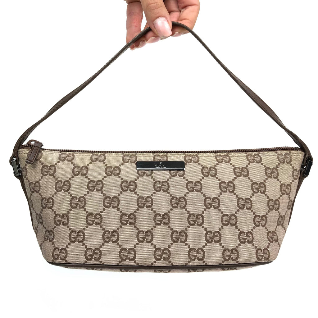GUCCI MONOGRAM SHOULDER BAG